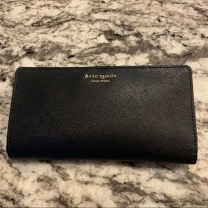 ♠️ KATE SPADE | Black bifold Stacy Laurel Way Wallet